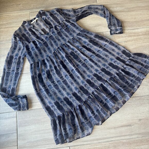 BCBG Generation Patterned Tunic Flowy Dress - Size XS - Picture 2 of 7